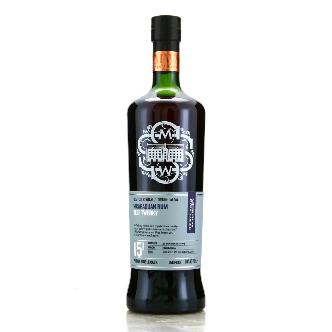 Bottle of SMWS R8.9 Beef Twerky 2004