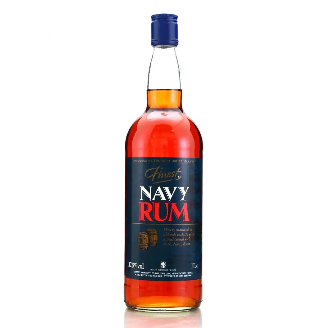 Bottle of Co-op Finest Navy Rum