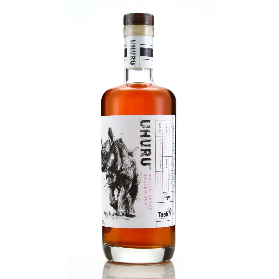 Bottle of Young Spirits Uhuru XO Golden Rum 2013