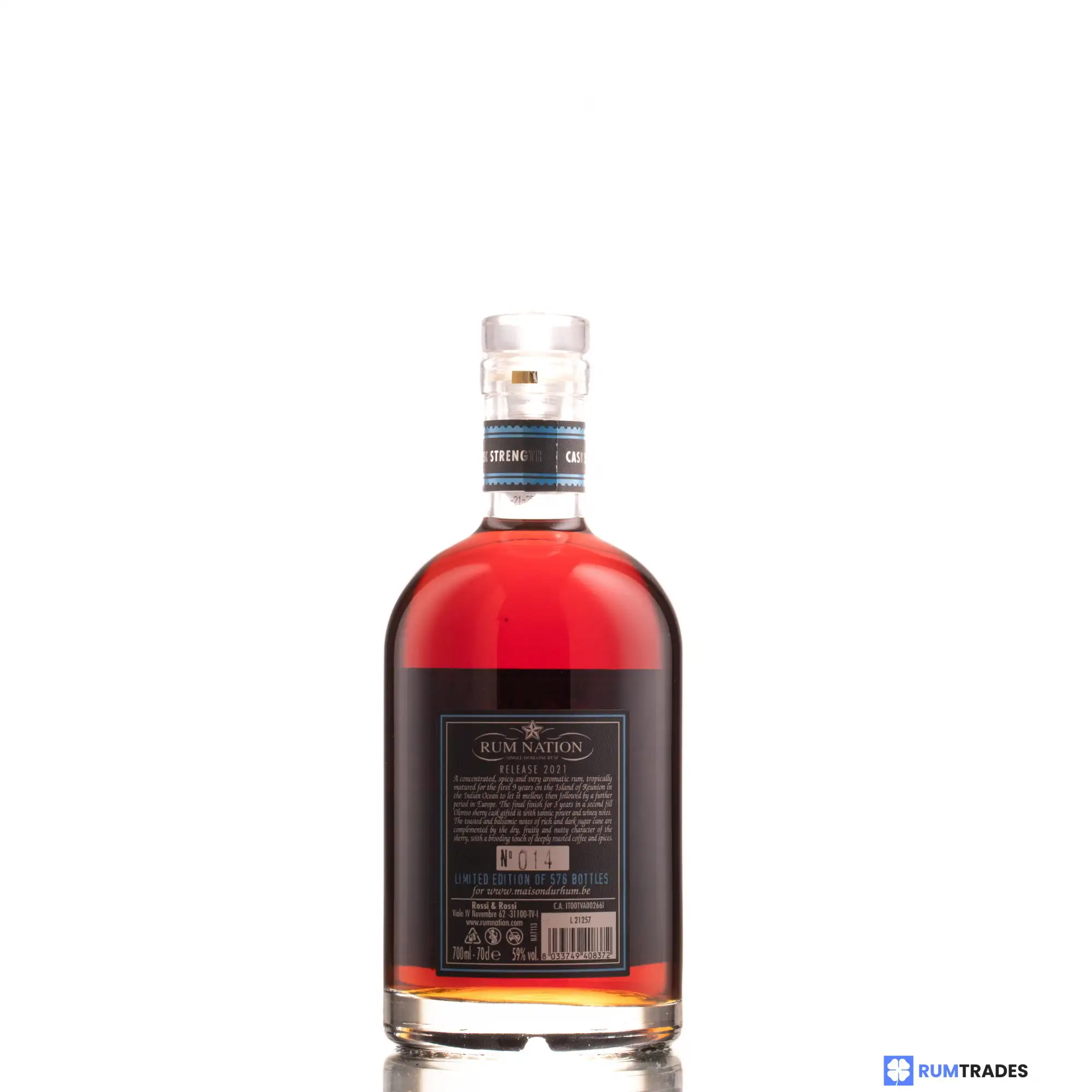 High resolution image of Rum Nation Savanna Oloroso Cask (maisondurhum.be) 2008