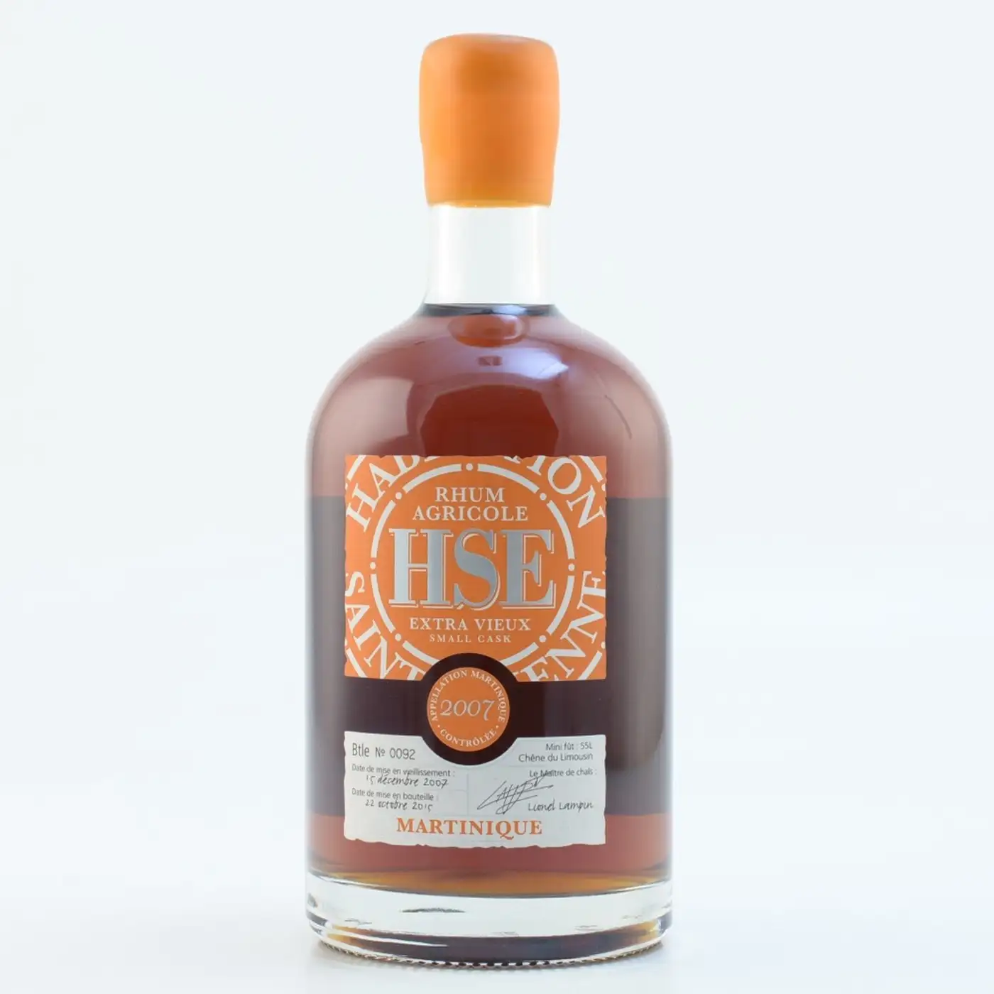 Bottle of HSE Extra Vieux Small Cask (MEB 11/2021) 2014