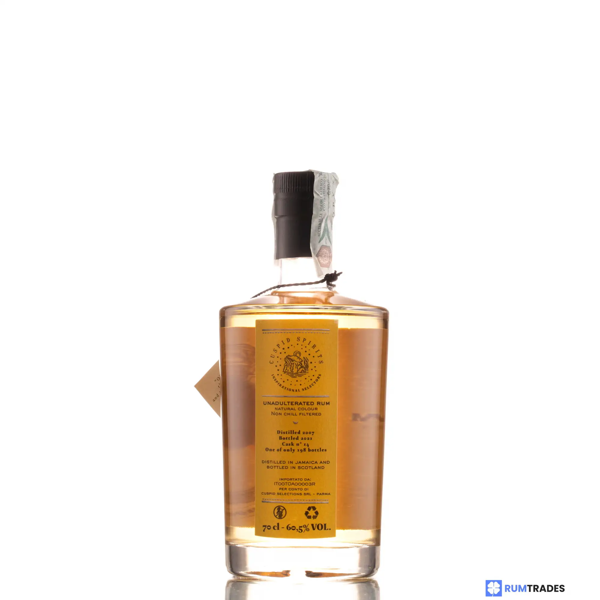 High resolution image of Cuspid Selections Hampden Jamaica Rum C<>H 2007