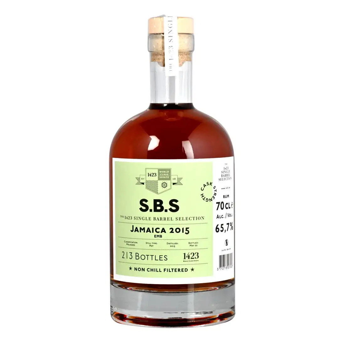 Bottle of Clarendon S.B.S Jamaica EMB 2015