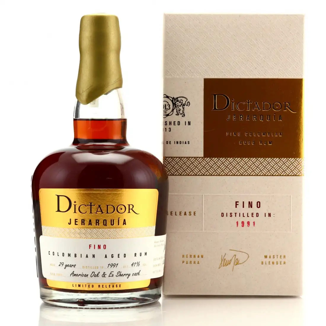 Bottle of Dictador Jerarquía Fino 1991