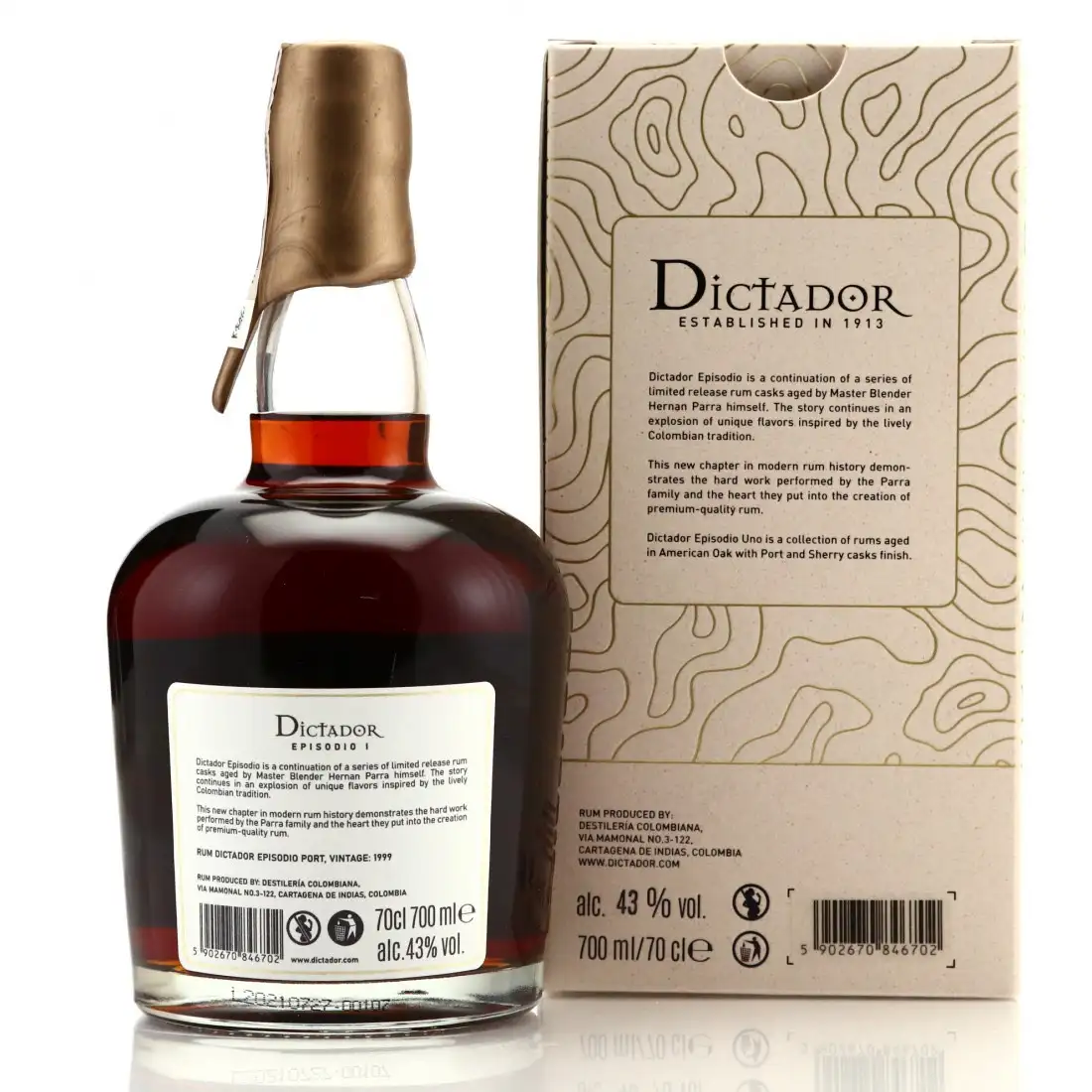 Image haute résolution de Dictador Episodio 1 Port Cask 1999