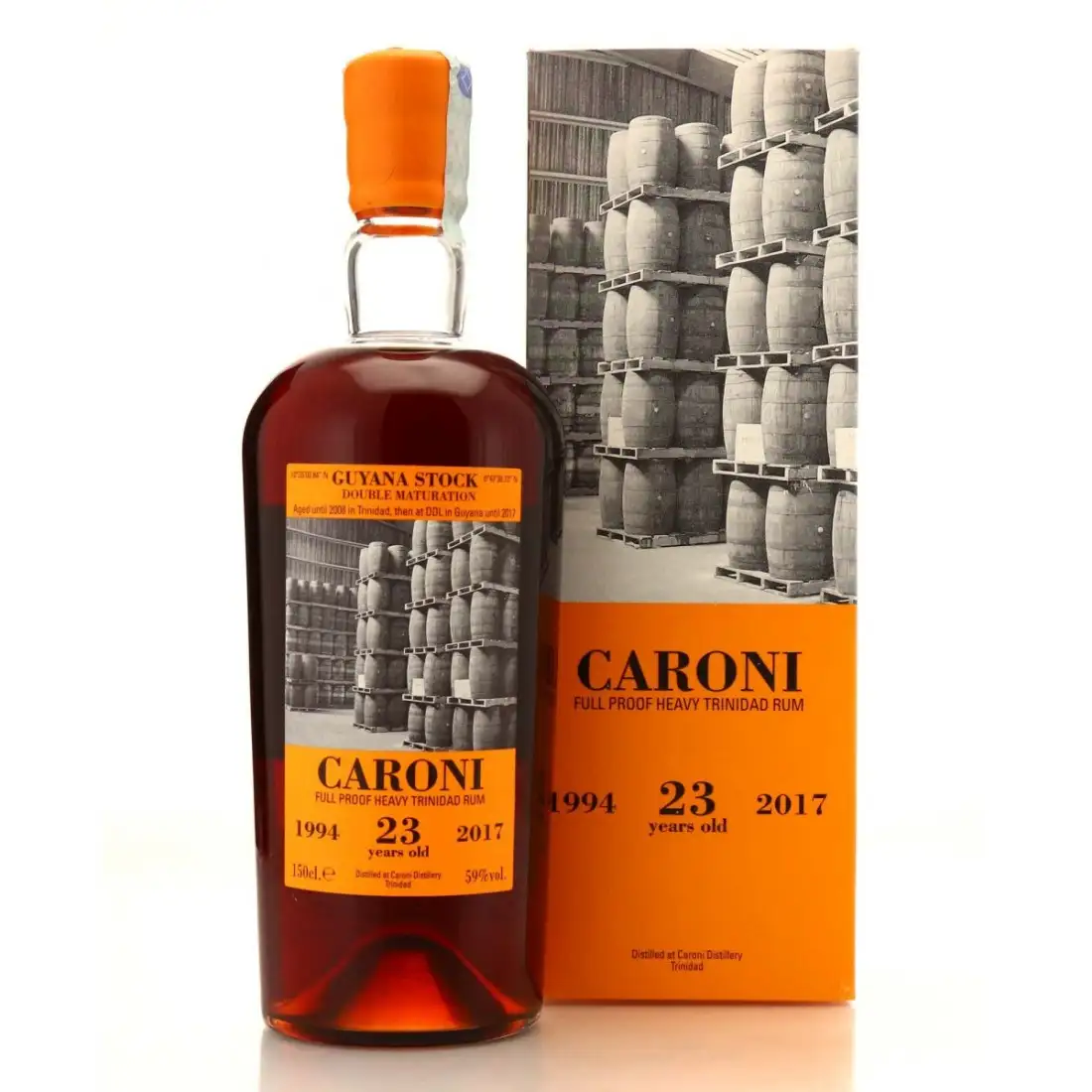 Bottle of Velier Caroni 37th Release Heavy Trinidad Rum Guyana Stock (Magnum) HTR 1994