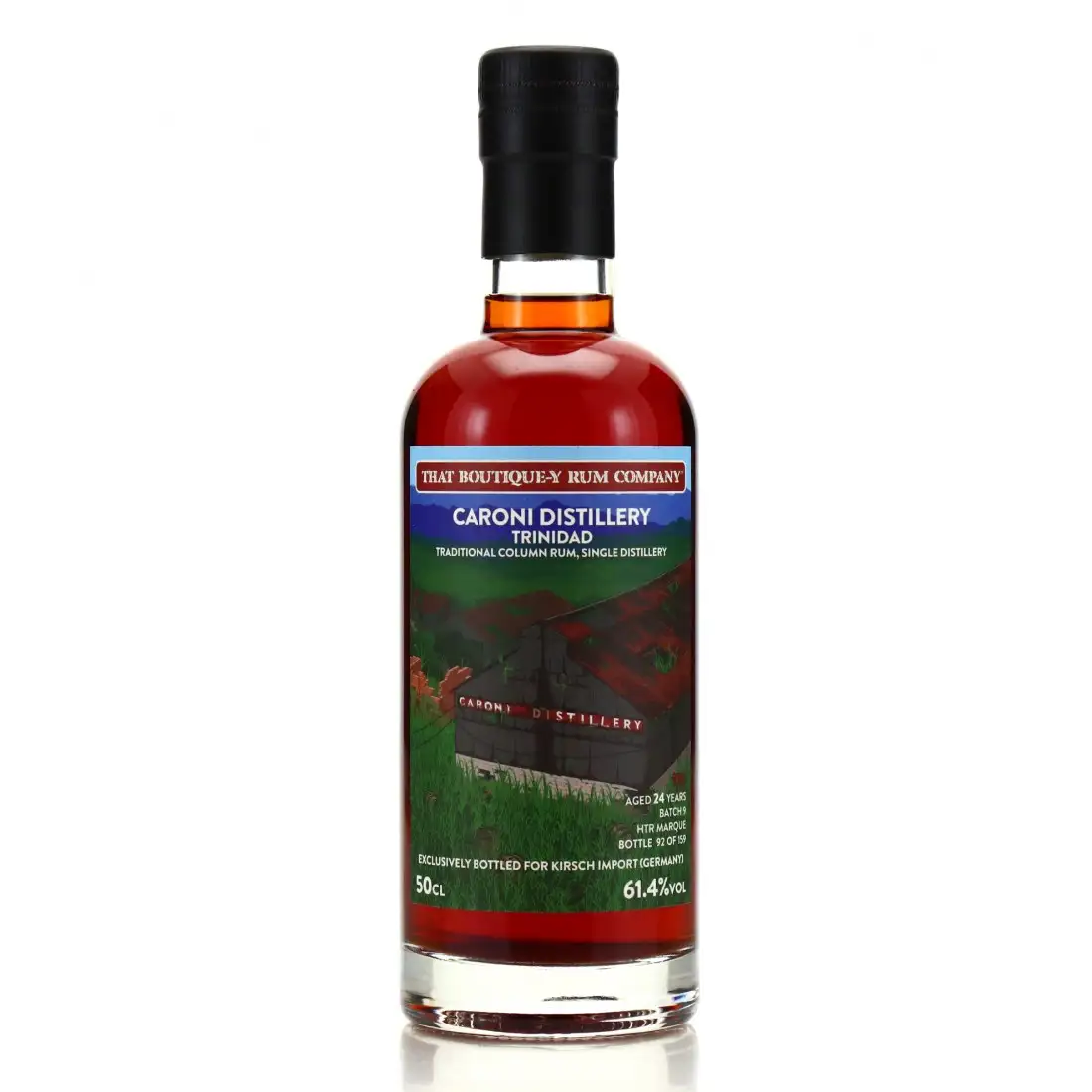 Bottle of TBRC Caroni Caroni Distillery Heavy Trinidad Rum