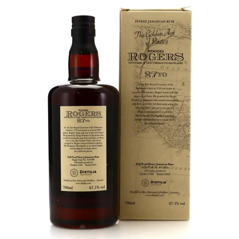 Image haute résolution de Distilia New Yarmouth The Golden Age of Piracy Woodes Rogers 1994