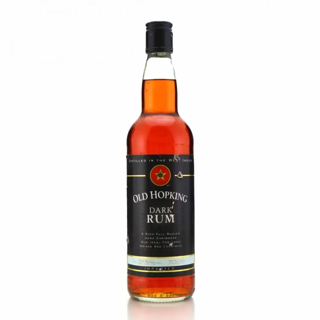 Bottle of ALDI UK Old Hopking Dark Rum
