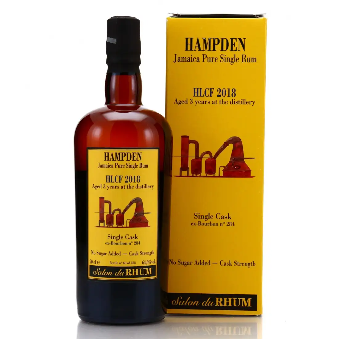 Bottle of Habitation Velier Hampden Single Cask Salon du Rhum HLCF 2018