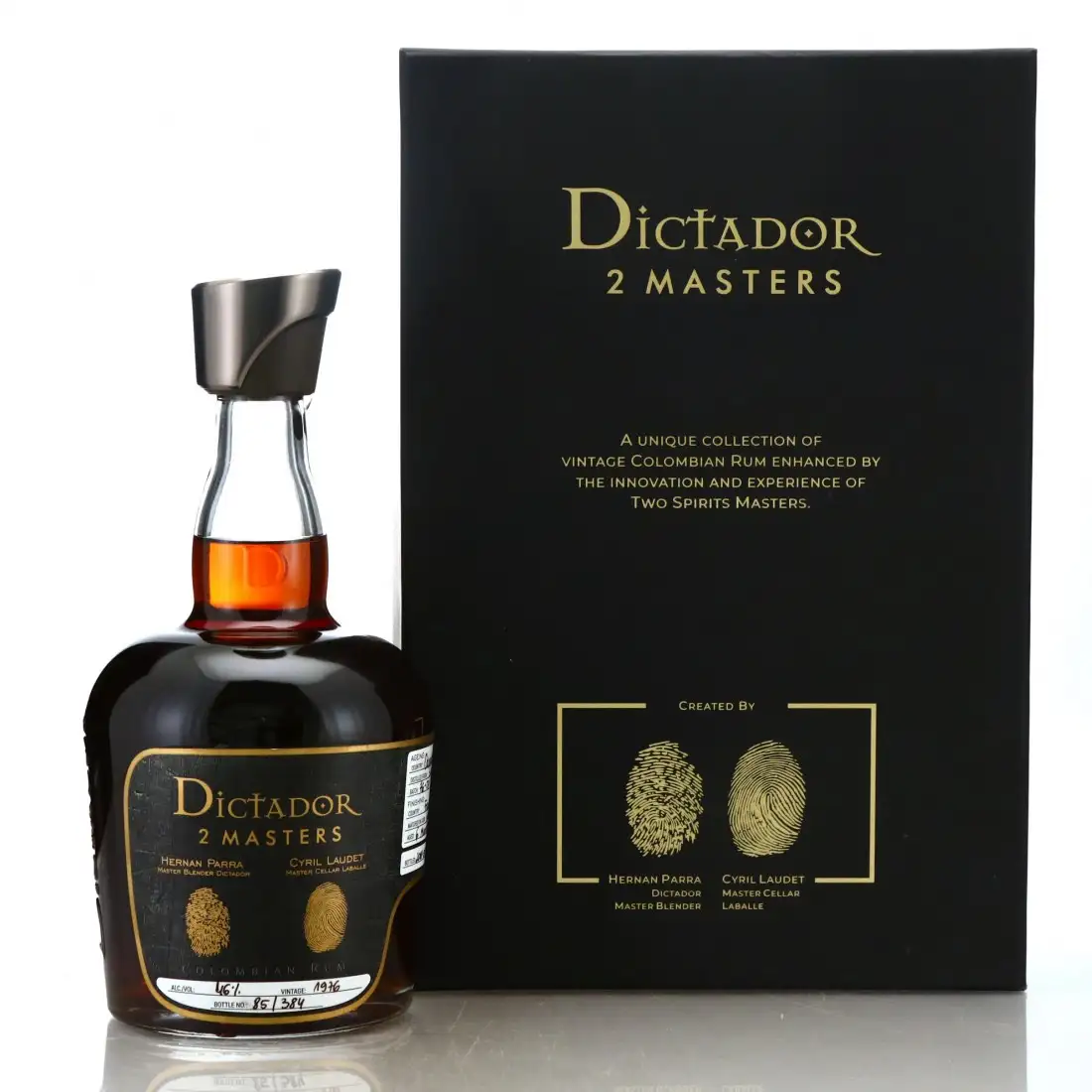 Bottle of Dictador 2 Masters (Parra & Laudet) 1976