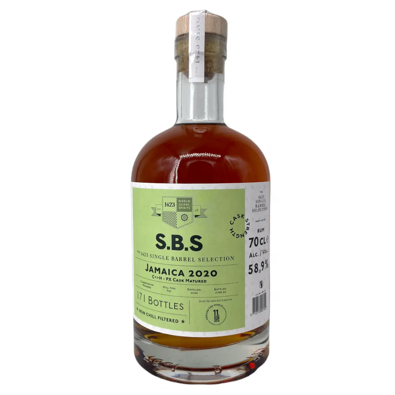Bottle of Hampden S.B.S Jamaica (11. German Rum Festival) C<>H 2020