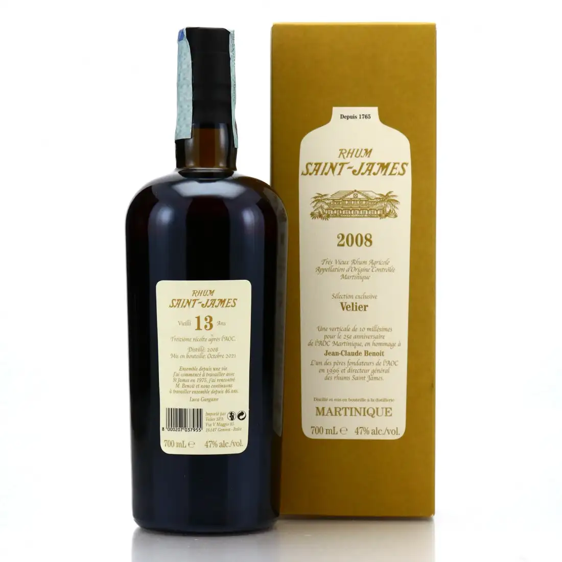 Image haute résolution de Velier Saint James Sélection exclusive Velier 2008