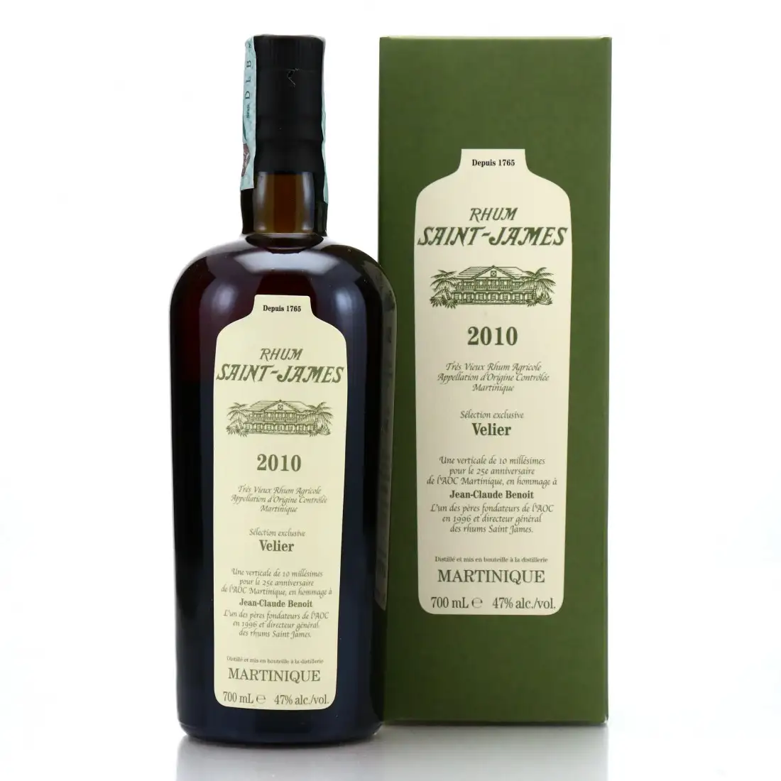 Bottle of Velier Saint James Sélection exclusive Velier 2010