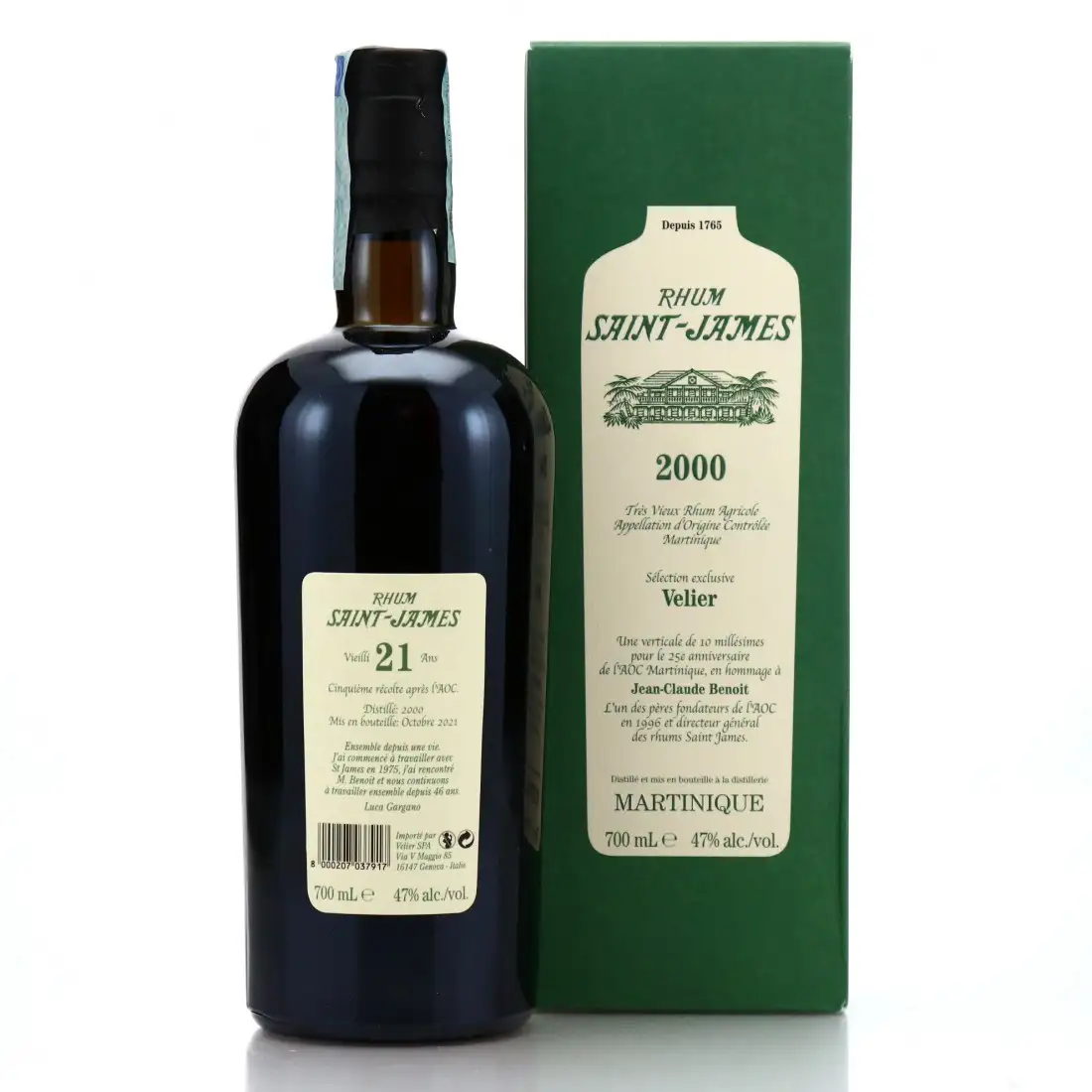 High resolution image of Velier Saint James Sélection exclusive Velier 2000