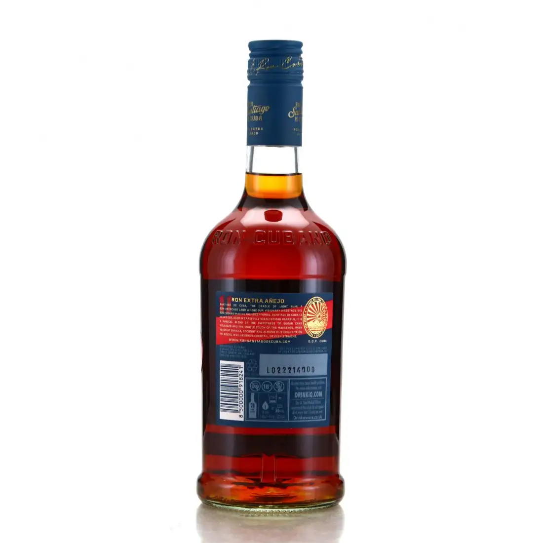 High resolution image of Santiago de Cuba Extra Añejo 11 Años