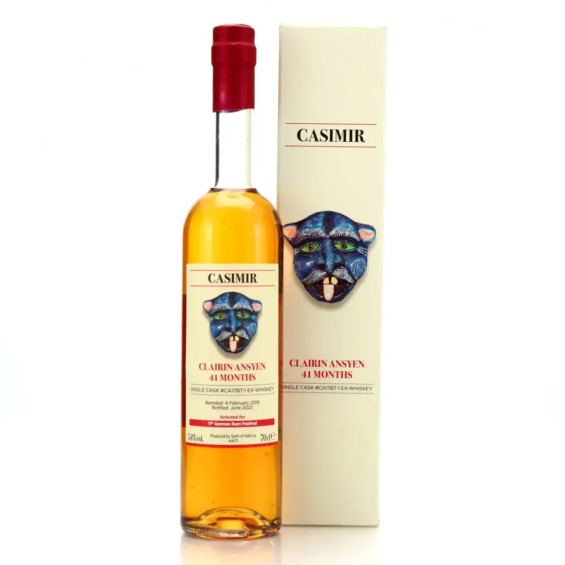 Bottle of Velier Casimir Clairin Ansyen (11. German Rum Festival) 2019