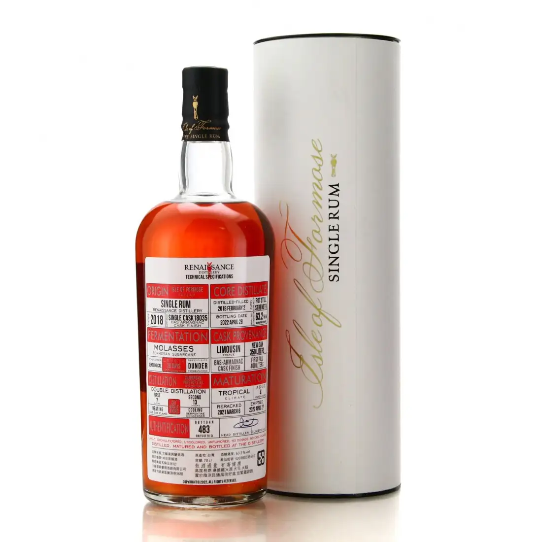 High resolution image of Renaissance Single Rum 2018