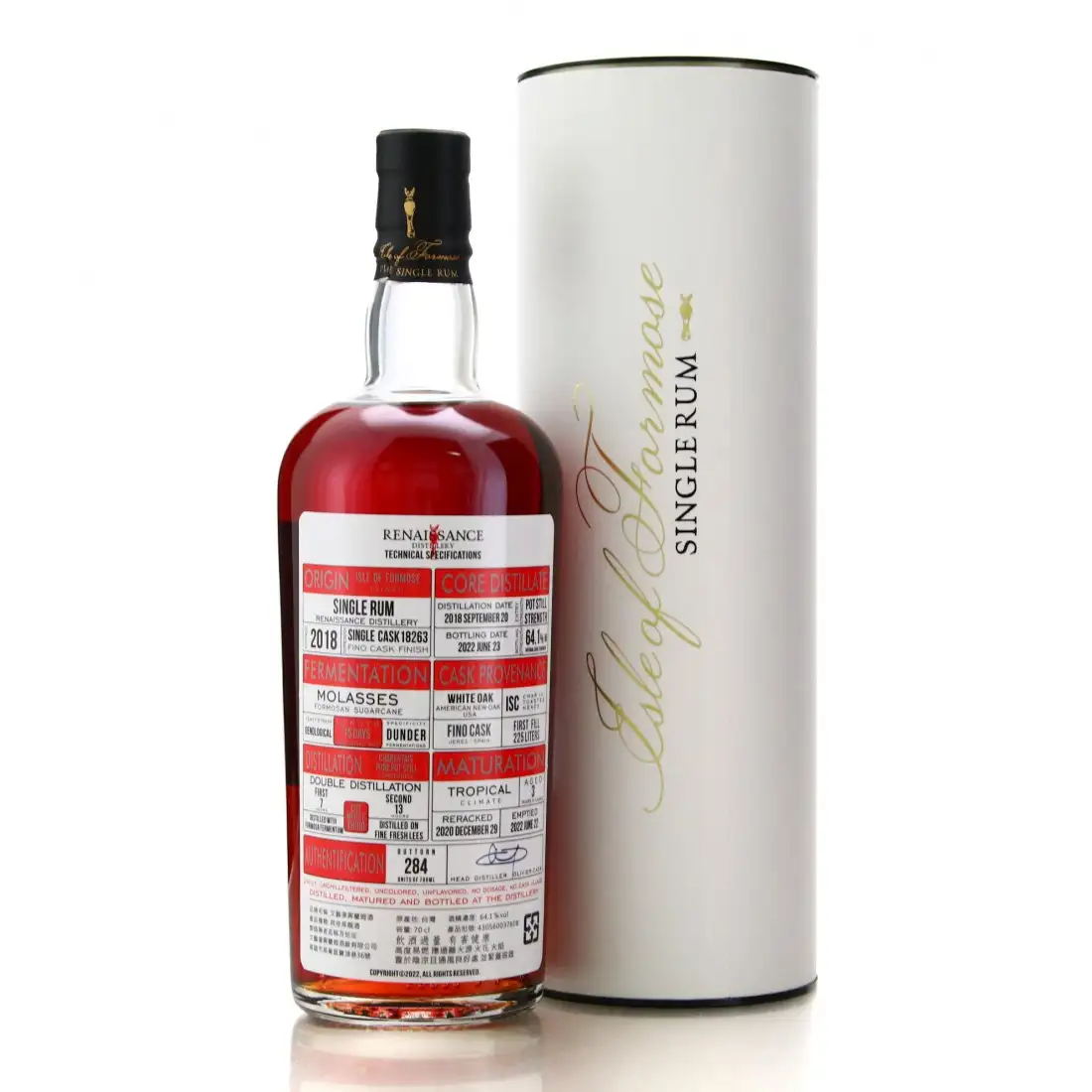 Image haute résolution de Renaissance Single Rum 2018