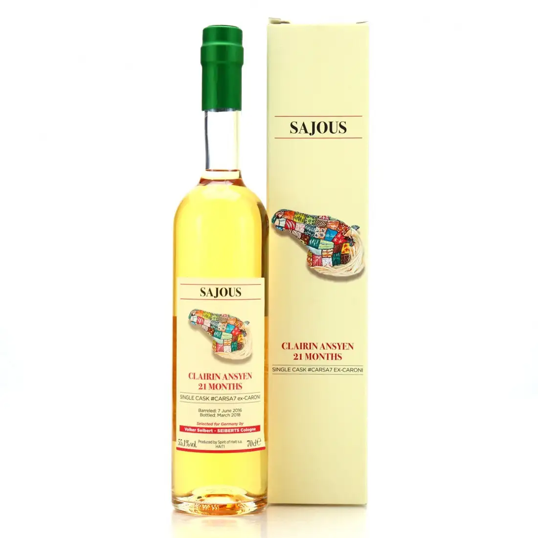 Bottle of Velier Chelo Clairin Sajous (Volker Seibert-Seiberts Cologne) 2016