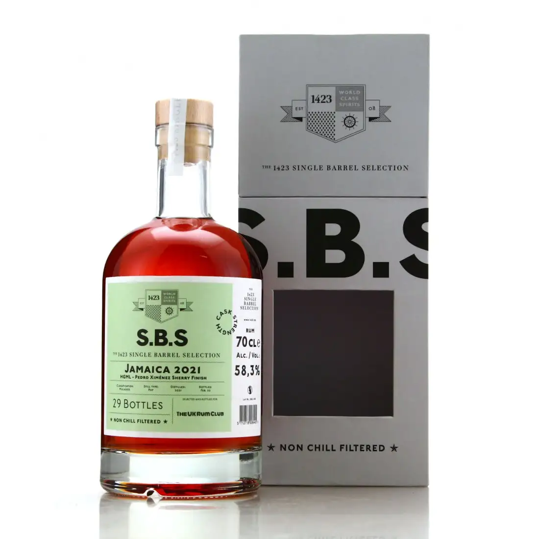 Image haute résolution de Hampden S.B.S Bottled for THE UK RUM CLUB HGML 2021