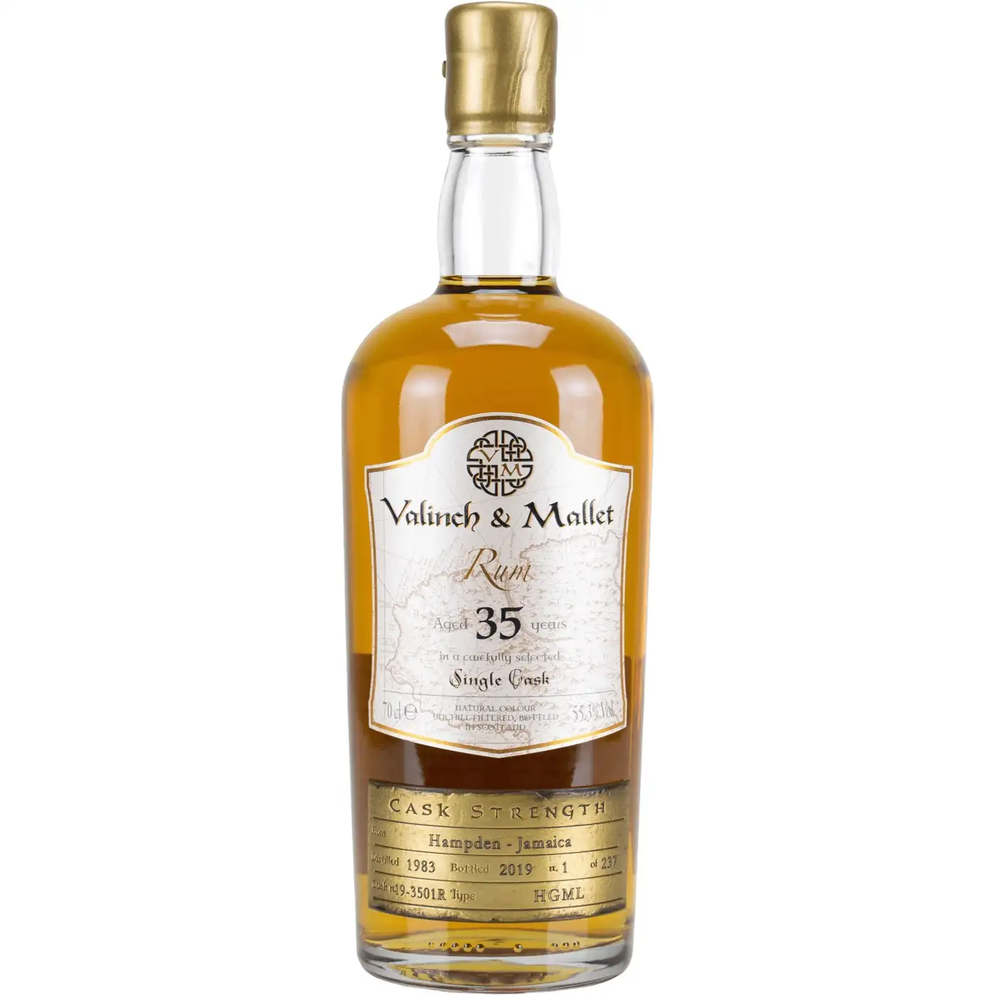 Bottle of Valinch & Mallet Hampden Single Cask HGML 1983