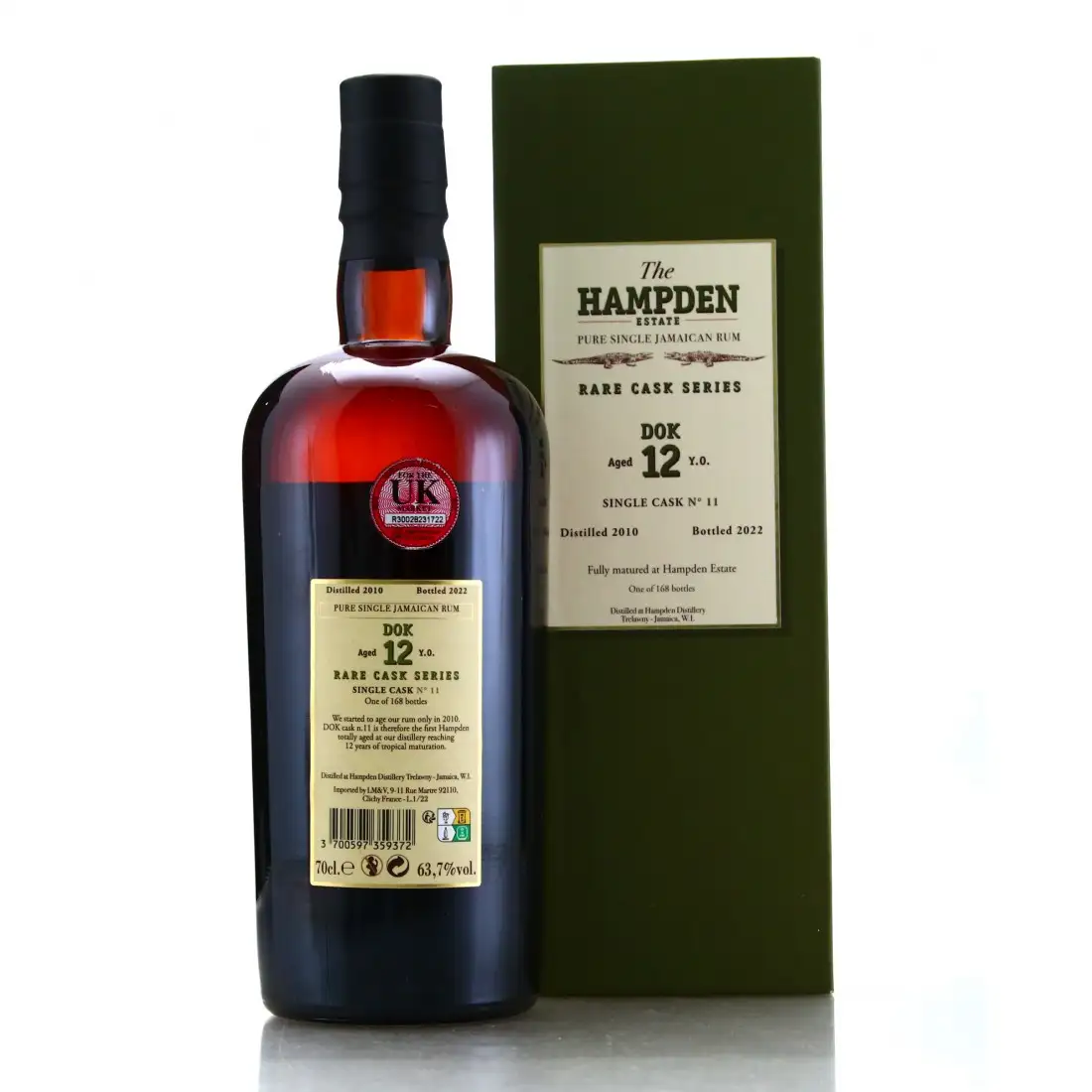 Image haute résolution de Velier Hampden Rare Cask Series DOK 2010