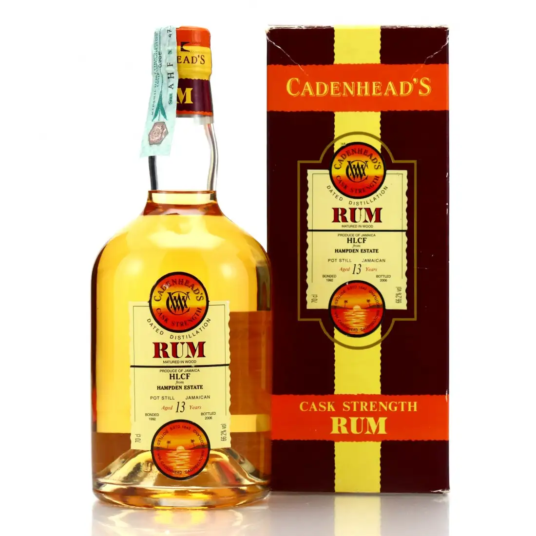 Bottle of Cadenhead‘s Hampden HLCF 1992