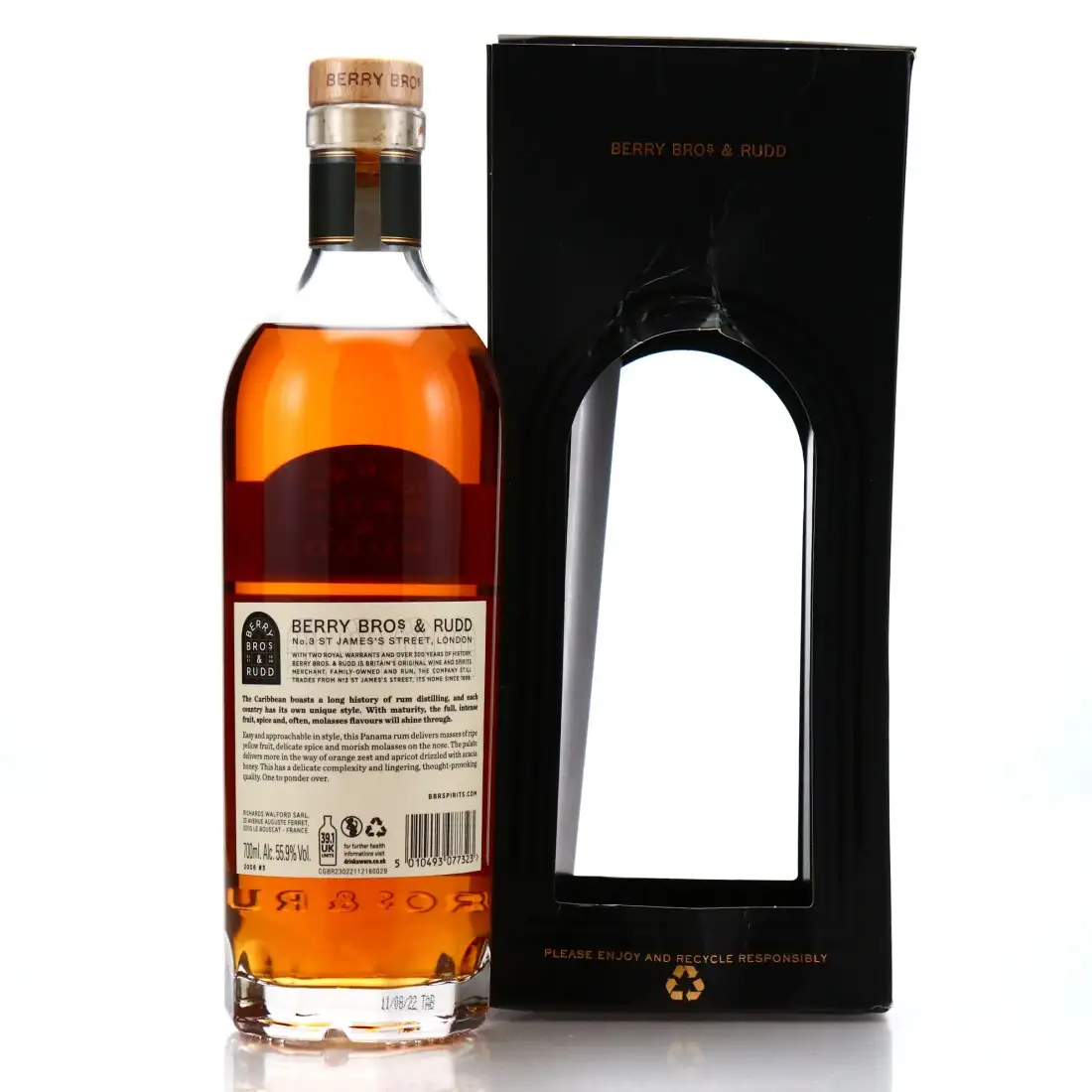 High resolution image of Berry Bros & Rudd Panama Rum 2006