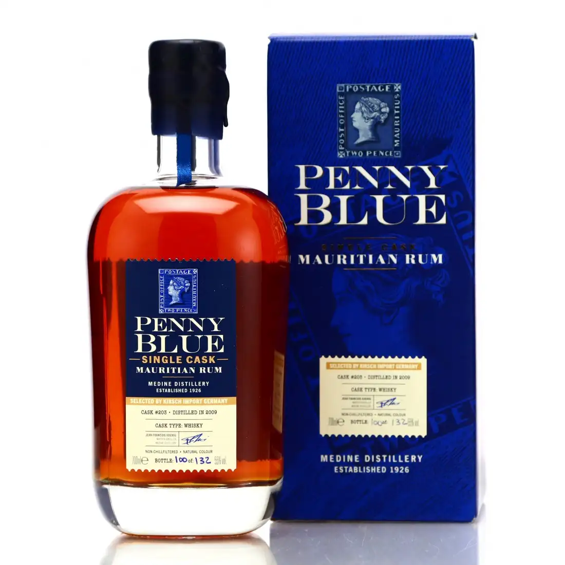 Bottle of Berry Bros & Rudd Medine Estate Penny Blue Single Cask 2009