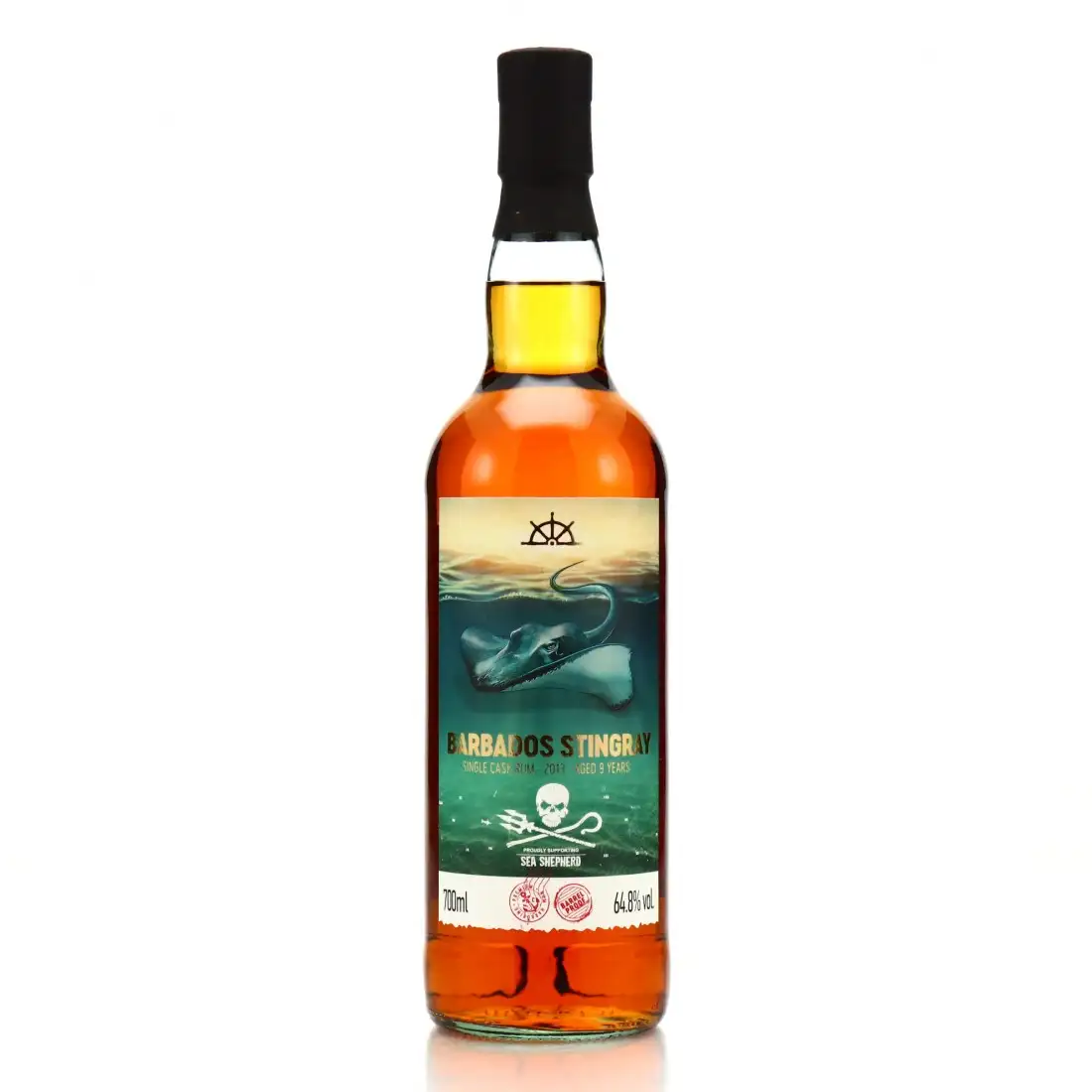 Bottle of Foursquare Flensburg Rum Company Sea Shepherd Stingray 2013