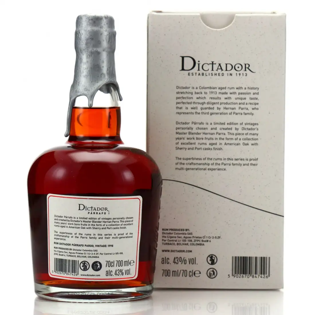 Image haute résolution de Dictador Párrafo I Pardo 1998