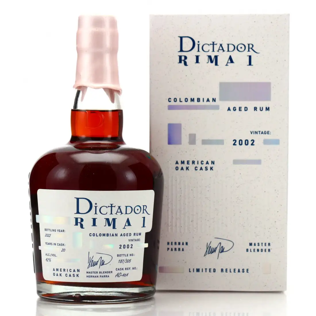 Bottle of Dictador Rima 1 2002
