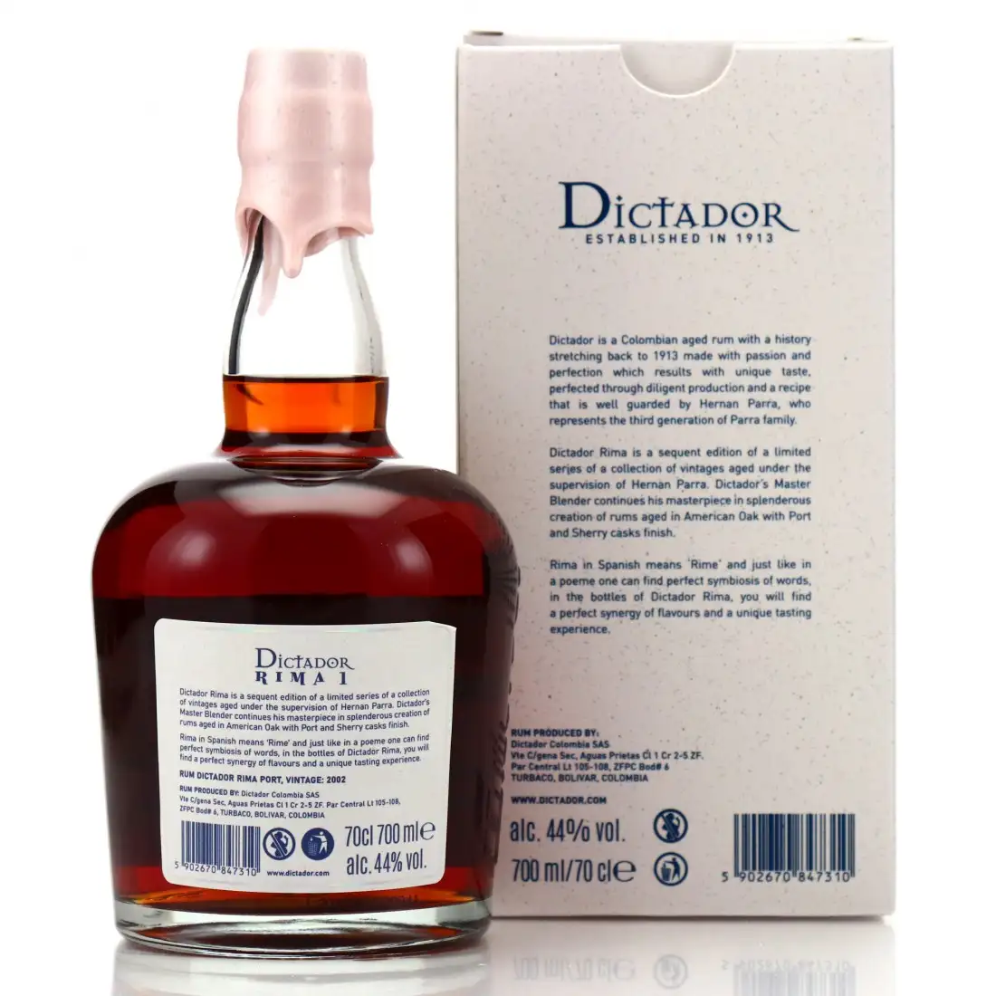 Image haute résolution de Dictador Rima 1 2002