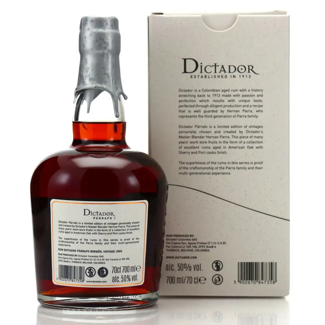 High resolution image of Dictador Párrafo I Borbón 2003