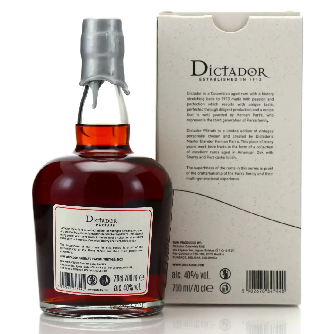 Image haute résolution de Dictador Párrafo I Pardo 2003