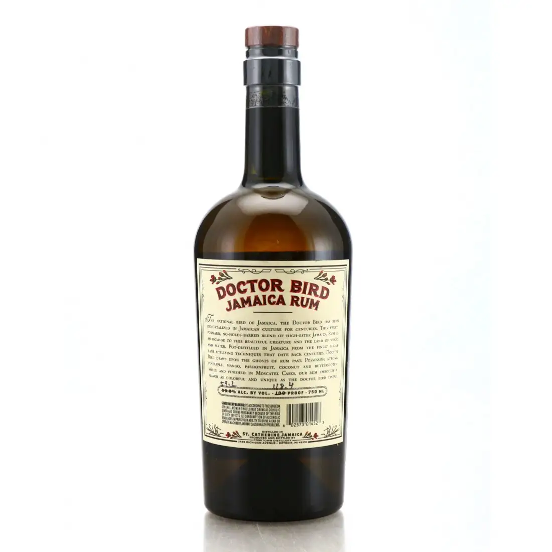 High resolution image of Corktown Distillers Worthy Park Doctor Bird Jamaica Rum (Grass Skirt & Keg 'N')