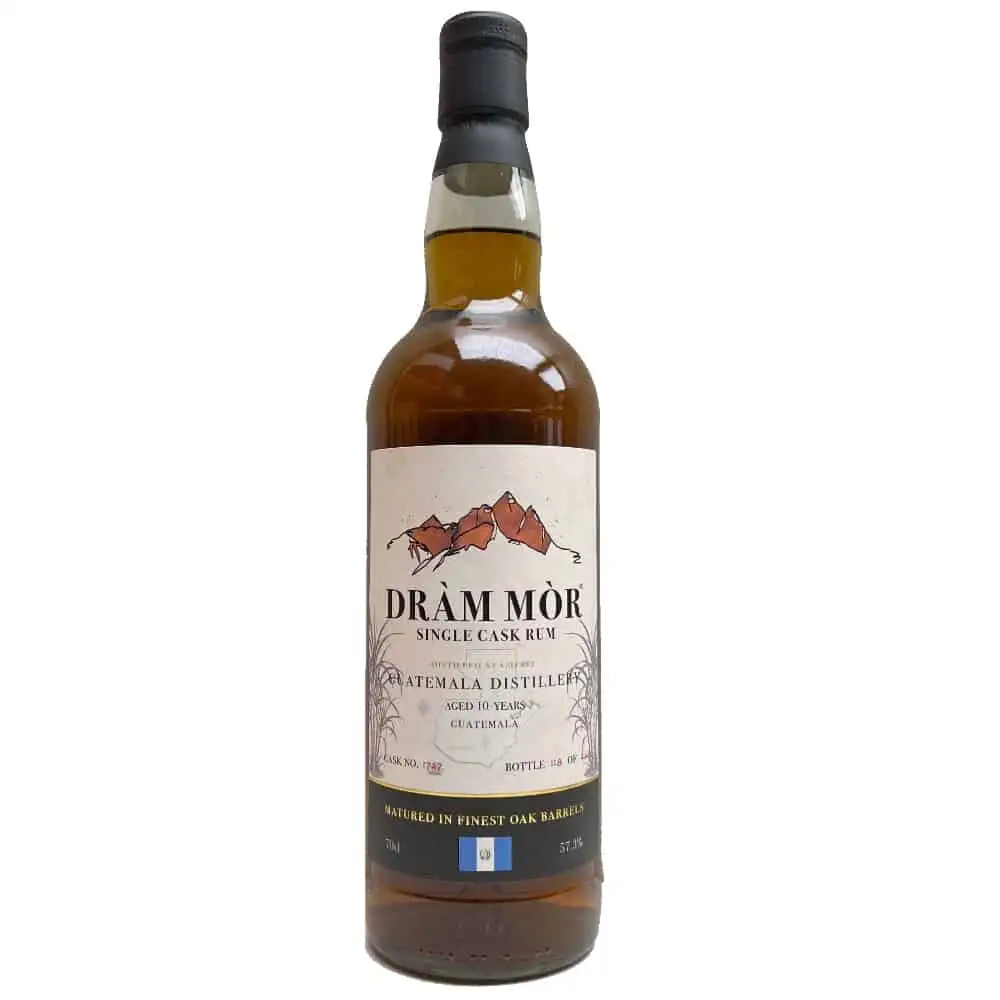 Bottle of Dràm Mòr Single Cask Rum 2012