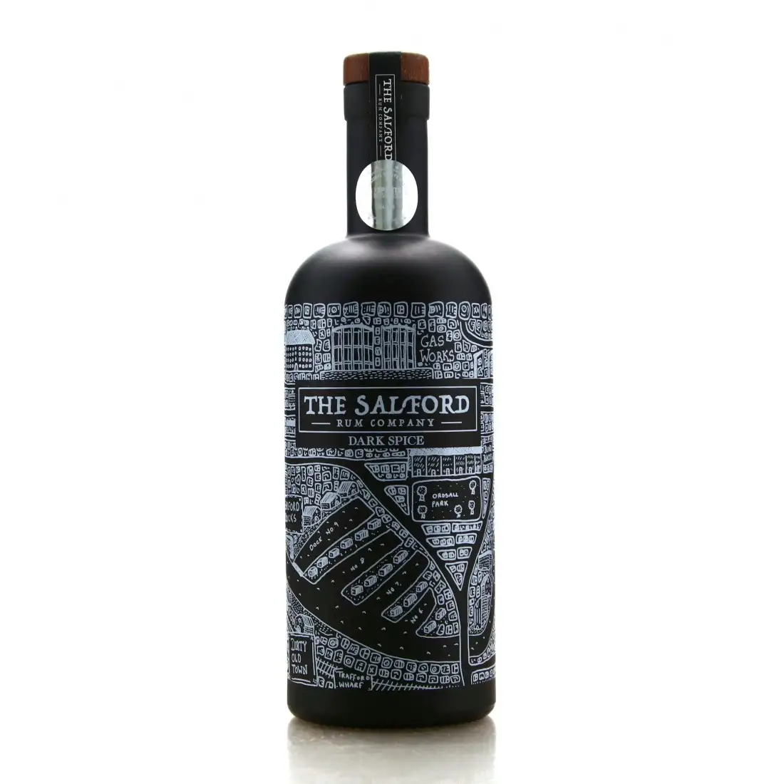 Bottle of The Salford Rum Company Dark Spice