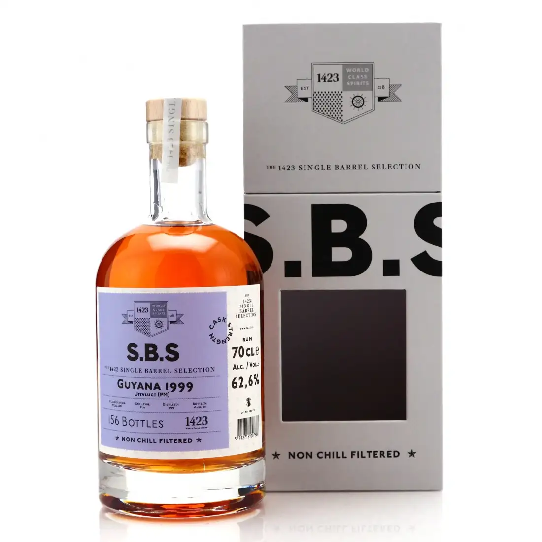 Bottle of Uitvlugt (Port Mourant) S.B.S Guyana PM 1999