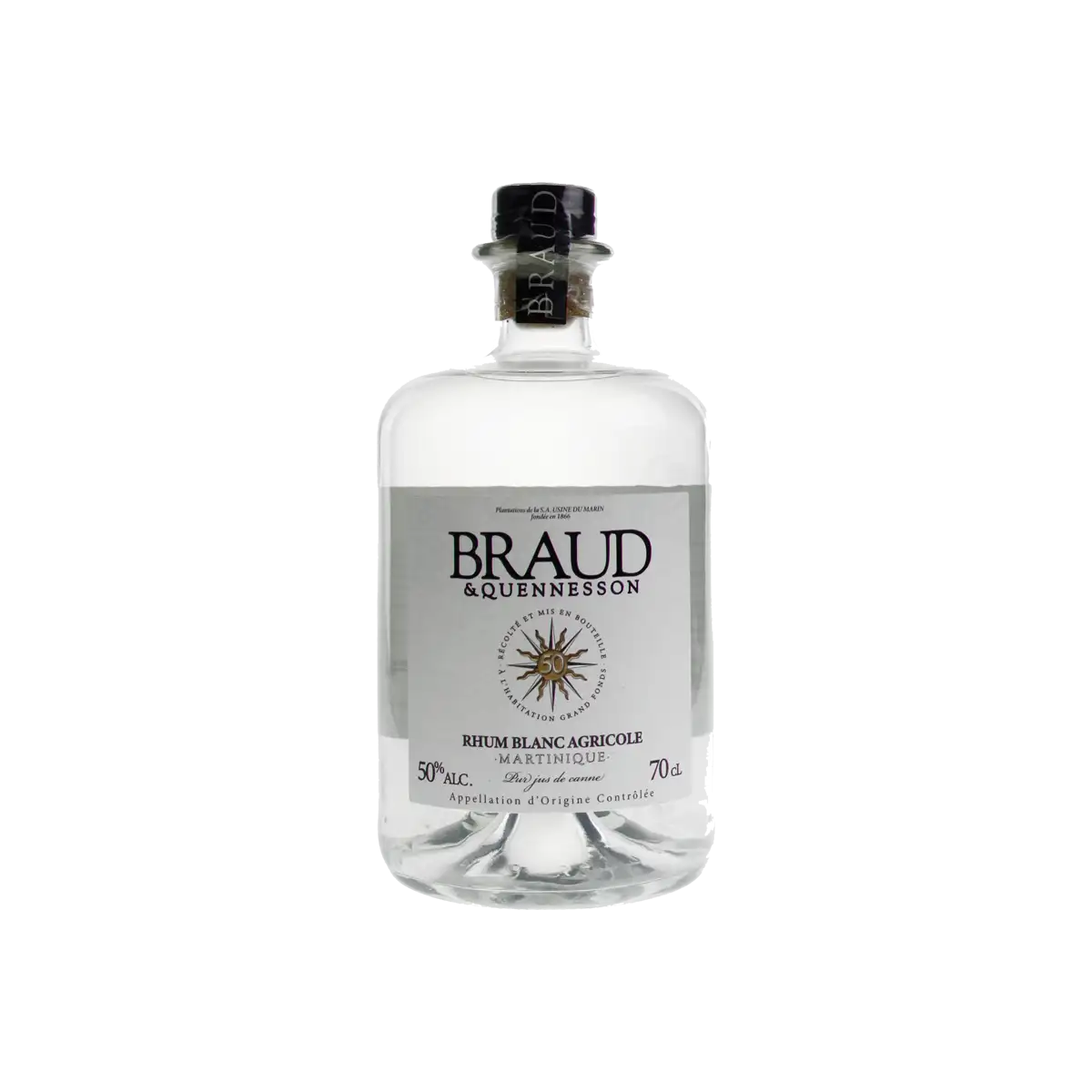 Bottle of S.A USINE DU MARIN Braud & Quennesson Rhum Blanc Agricole 2022