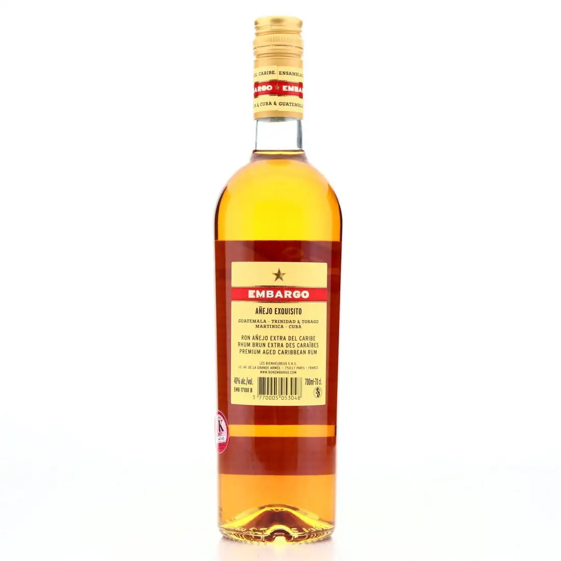 High resolution image of Les Bienheureux Embargo Anejo Exquisito