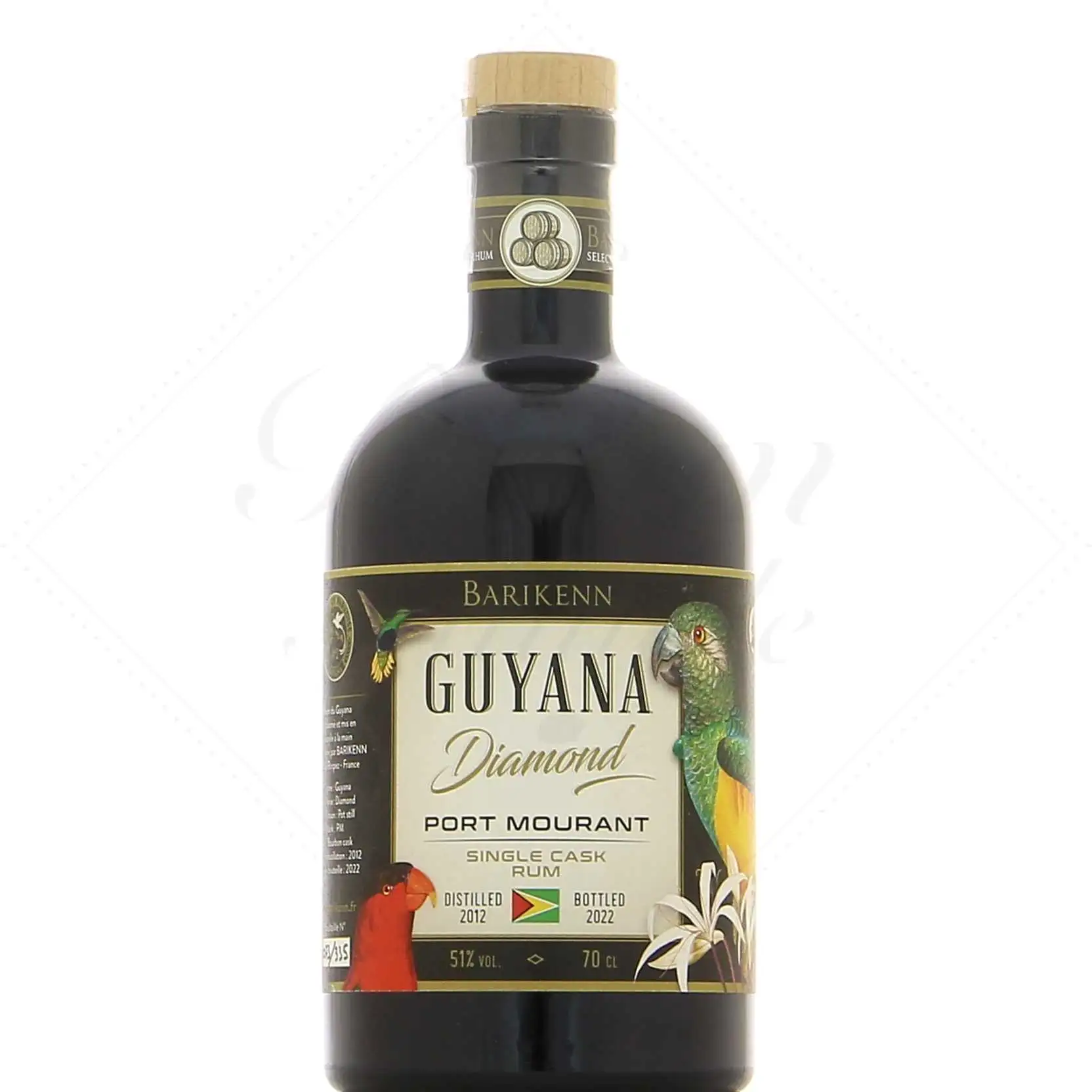 Bottle of Barikenn Diamond Guyana Diamond Port Mourant PM 2012
