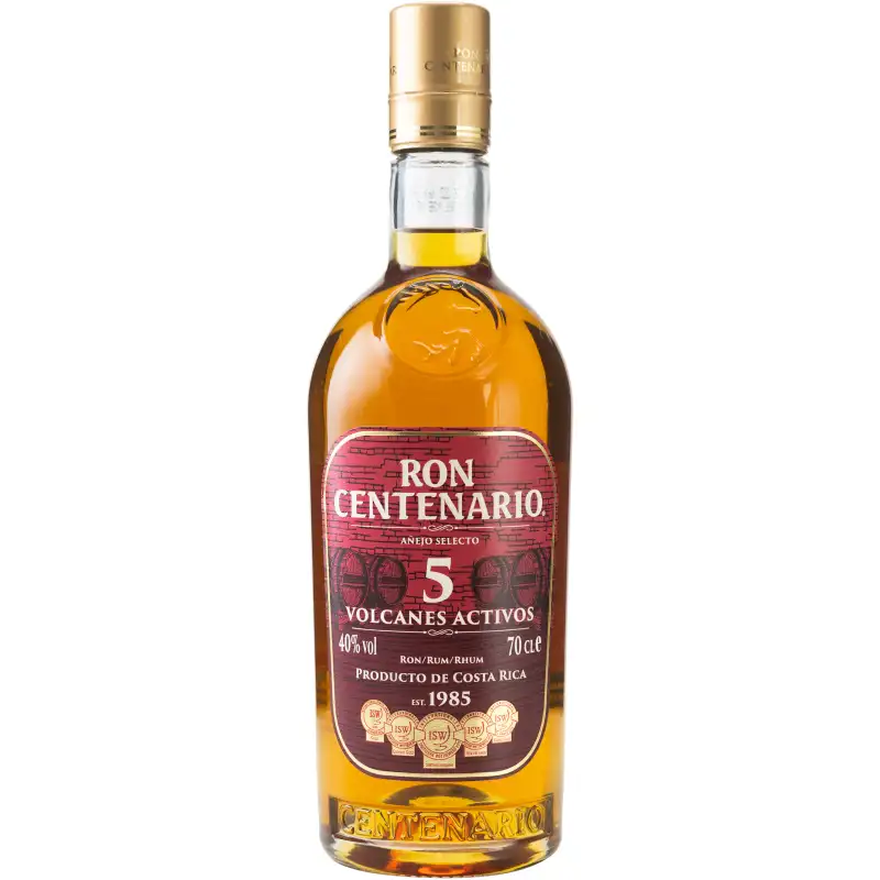 Bottle of Centenario Añejo Selecto 5 Volcanes Activos