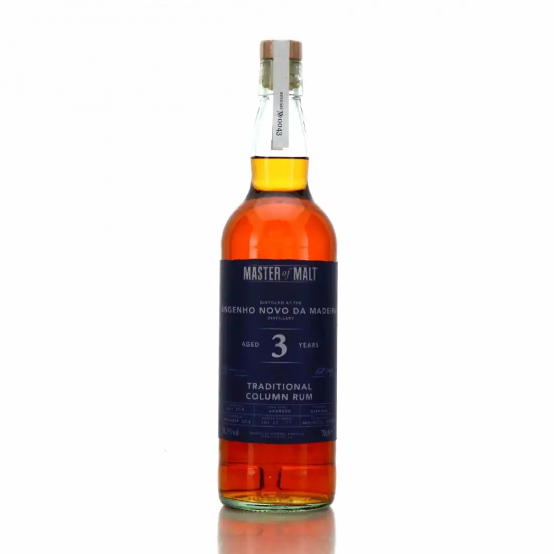 Bottle of Master of Malt Engenho Novo Traditional Column Rum 2016