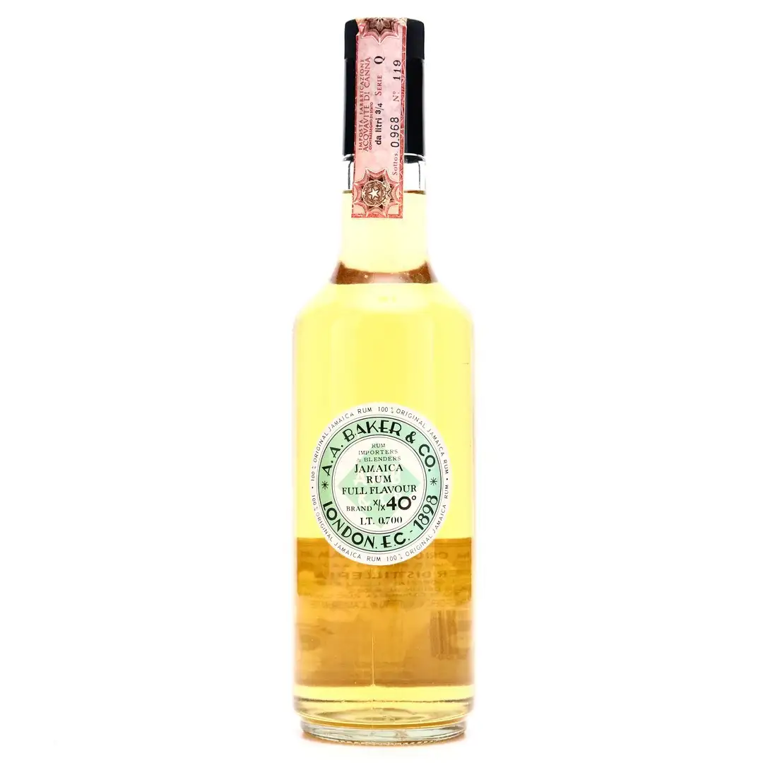 Bottle of A.A. Baker & Co. S.p.A. Jamaica Rum Full Flavour