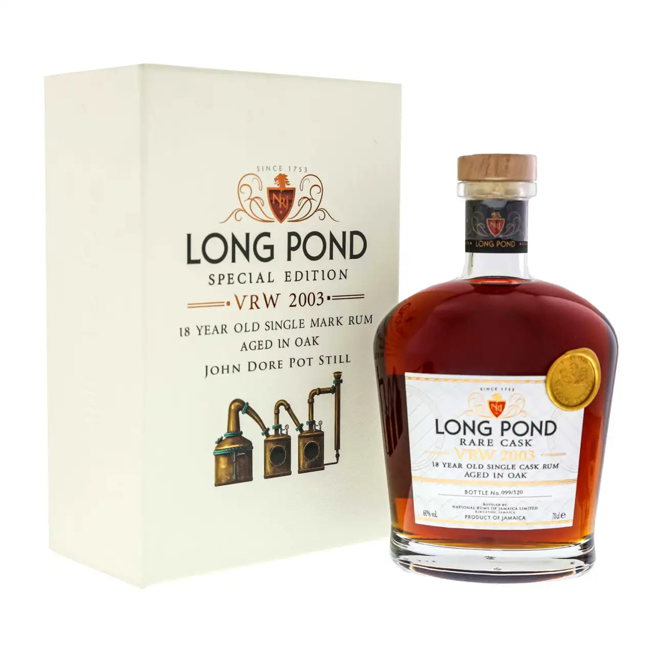 Bottle of Long Pond Rare Cask VRW 2003