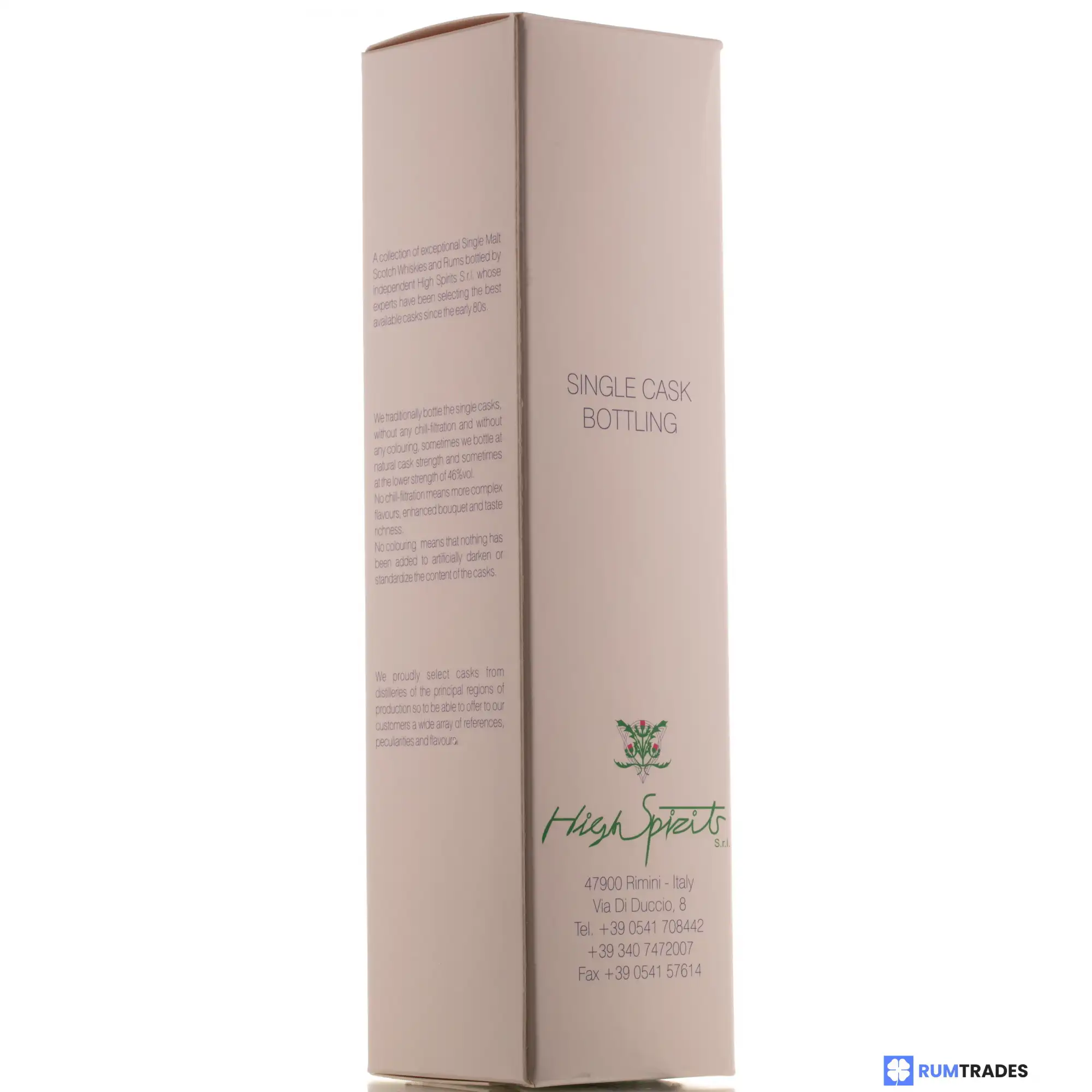 Image haute résolution de High Spirits Collection Diamond (Port Mourant) Demerara Rum 2001