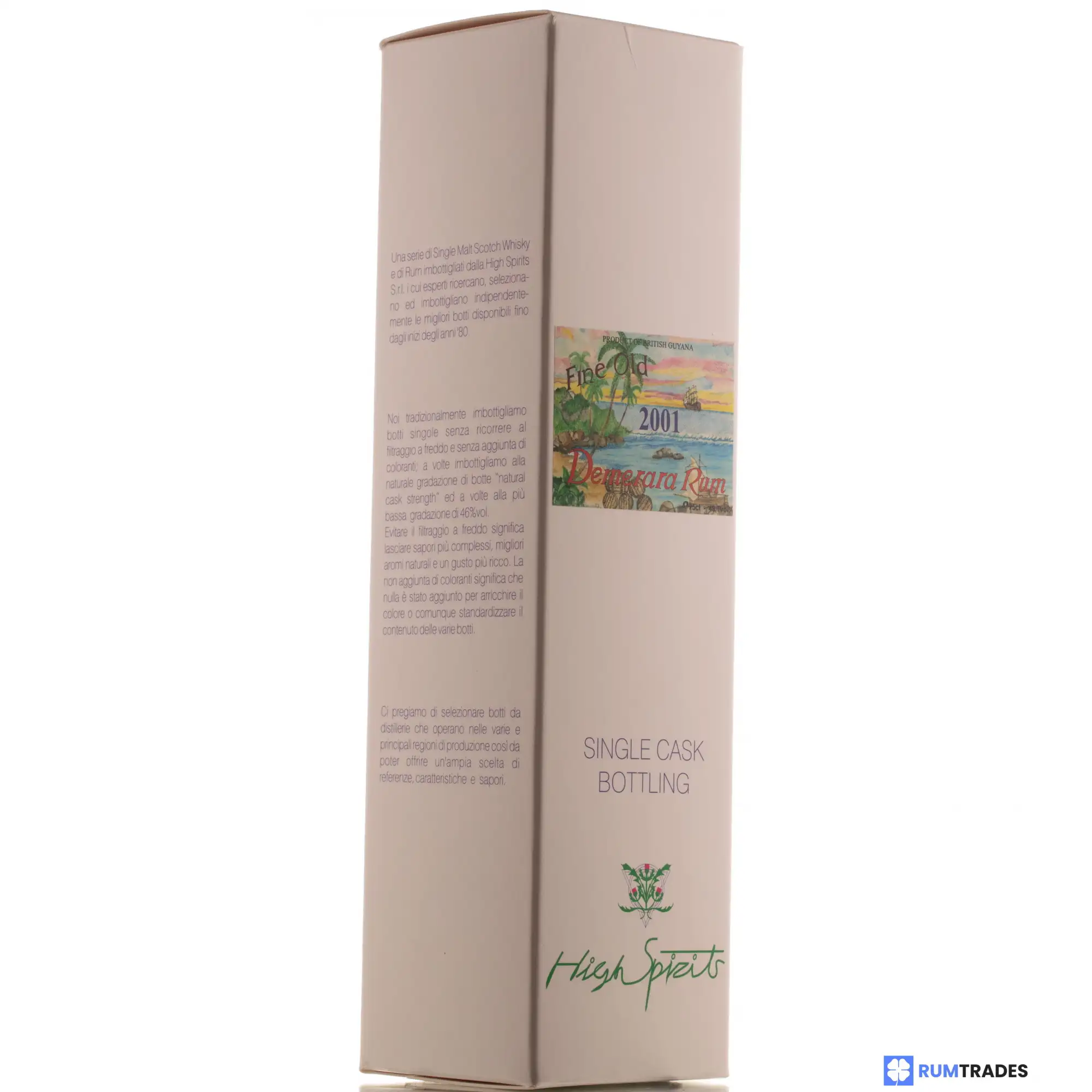 Image haute résolution de High Spirits Collection Diamond (Port Mourant) Demerara Rum 2001