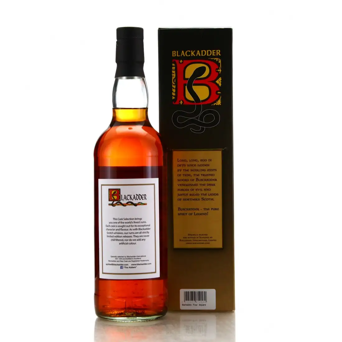 Image haute résolution de Blackadder Foursquare Raw Cask Rum Finest Barbados 2007